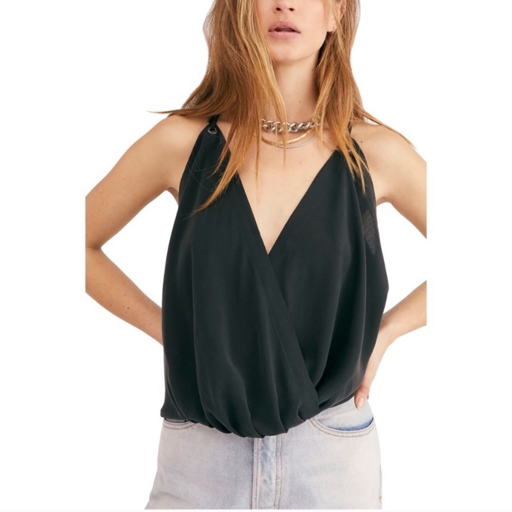 FREE PEOPLE All Mine Surplice tank